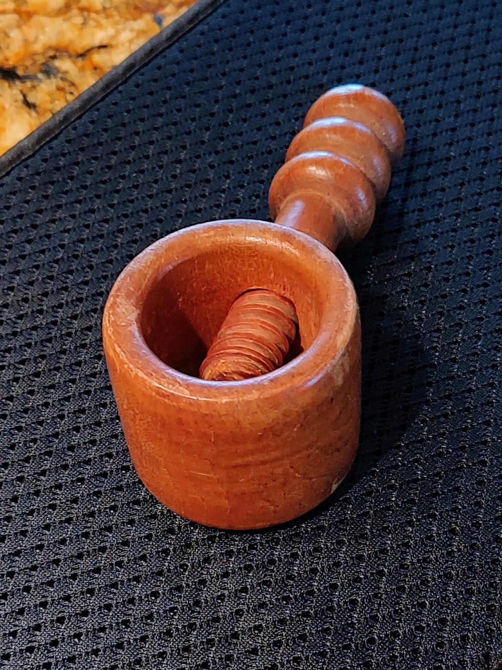 Handcrafted Wooden Nutcracker in Brown